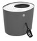 IRIS USA Large Stylish Round Top Entry Cat Litter Box with Scoop